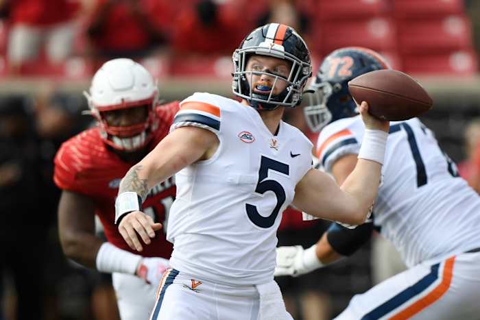 Virginia quarterback Brennan Armstrong was named to the Johnny Unitas Holden Arm preseason watch list.